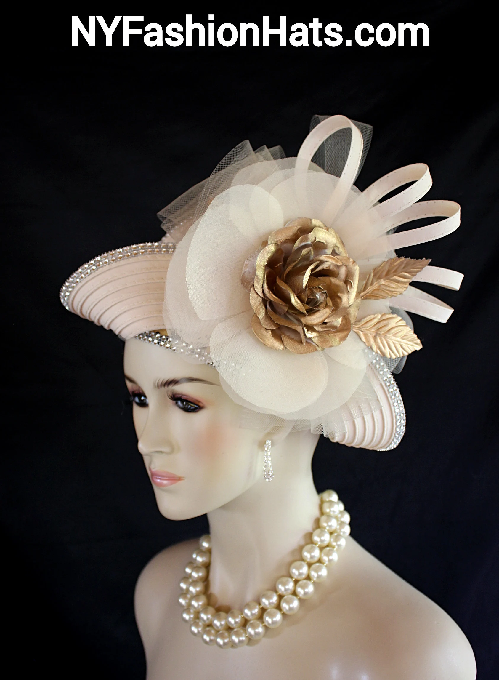 Beige Metallic Gold Copper Satin Formal Hat, Animal Print Hats Women, Haute Couture Designer Hats Women, Avant Garde Hat, Luxury Satin Hats, Church Hats, Hats For Wedding Guests, Mother Of The Bride Hat, Bridal Headpiece, NY Fashion Hats