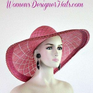 Oscar De La Renta Vintage Wide Brim Straw Hat Unworn Tags On Couture 731