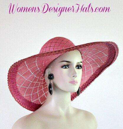 Oscar De La Renta Vintage Wide Brim Straw Hat Unworn Tags On Couture 731