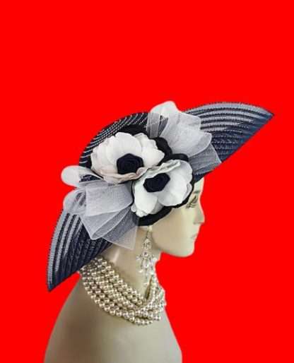Lift Up Brim Royal Ascot Designer Hat By NY Fashion Hats Headwear