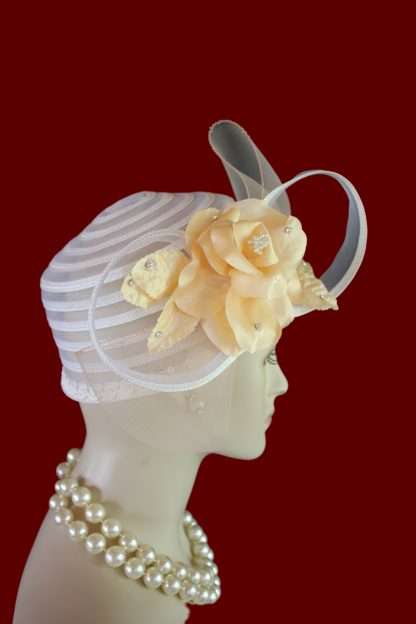 Pillbox Wedding Bridal Mother Of The Bride Hat For Women