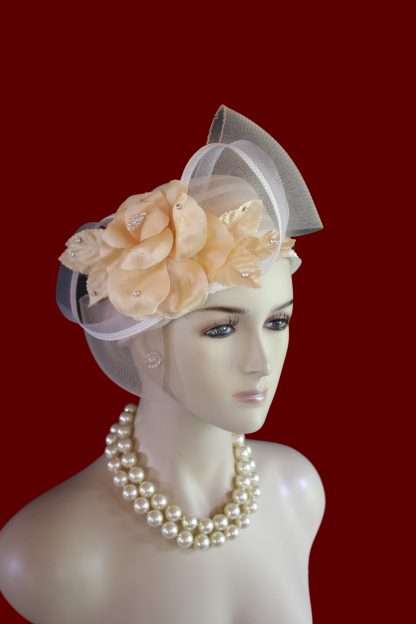 Pillbox Wedding Bridal Mother Of The Bride Hat For Women