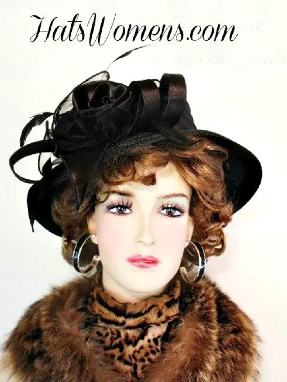 Black Formal Dress Hat For Women