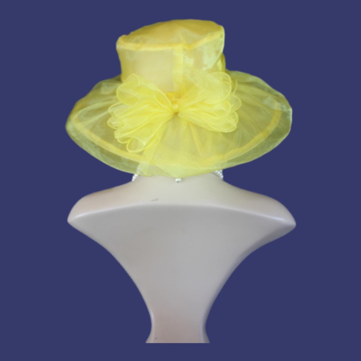 Royal Blue Large Brim Wedding Bridal Designer Hat, Haute Couture Hats, Formal Dress Hat, Mother Of The Bride Hats, Derby NY Fashion Hats - Image 8