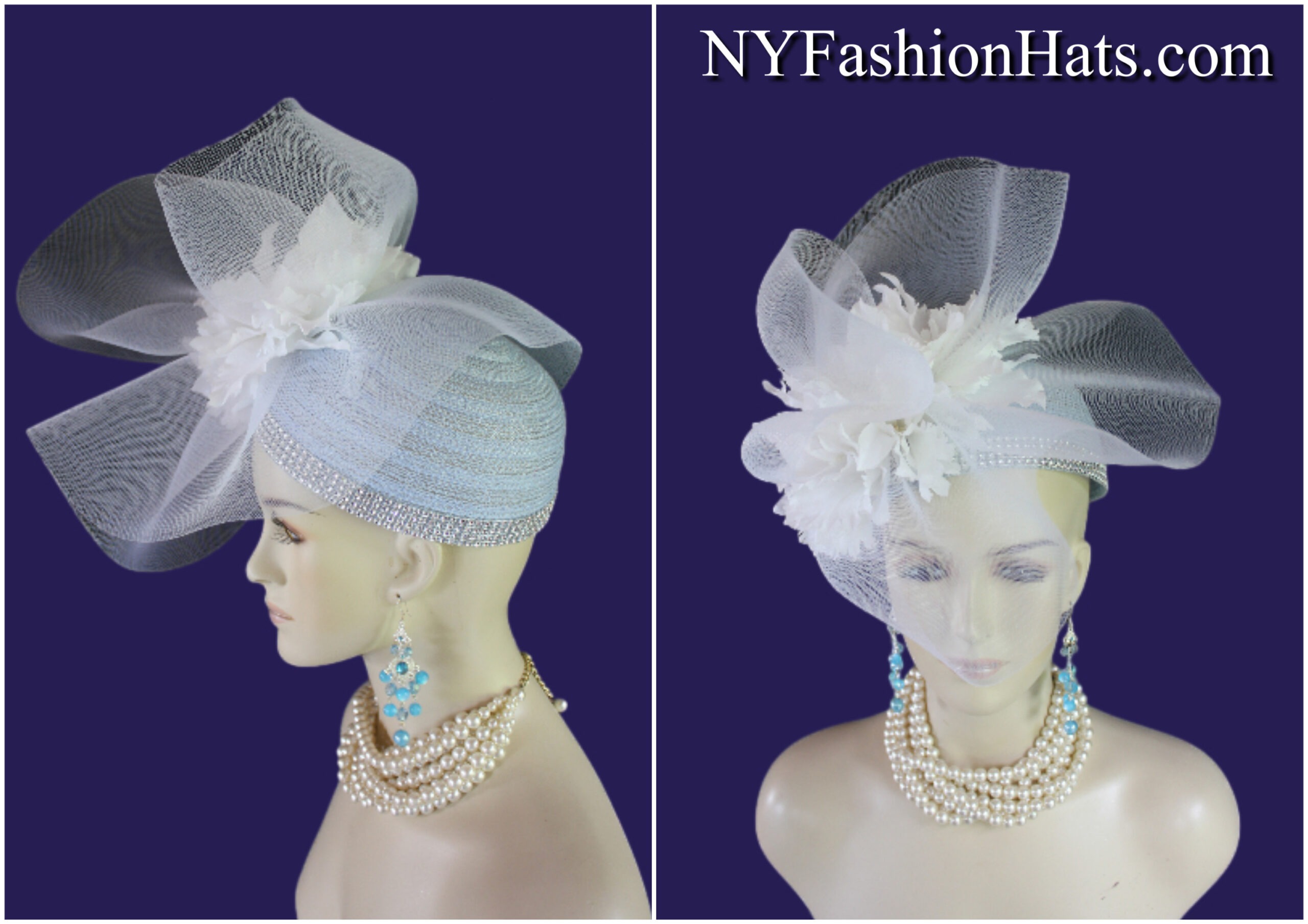 Pillbox Wedding Bridal Fashion Hat