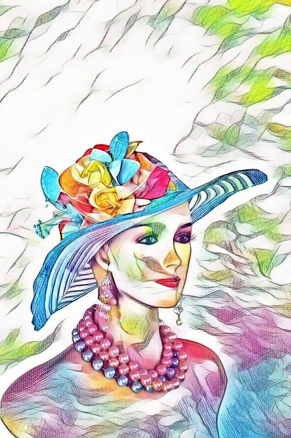 Haute Couture Designer Hats, Kentucky Derby Hats For Women, Turquoise Blue White Yellow Pink Designer Statement Hat, Wedding Church Hat, U98 - Image 4