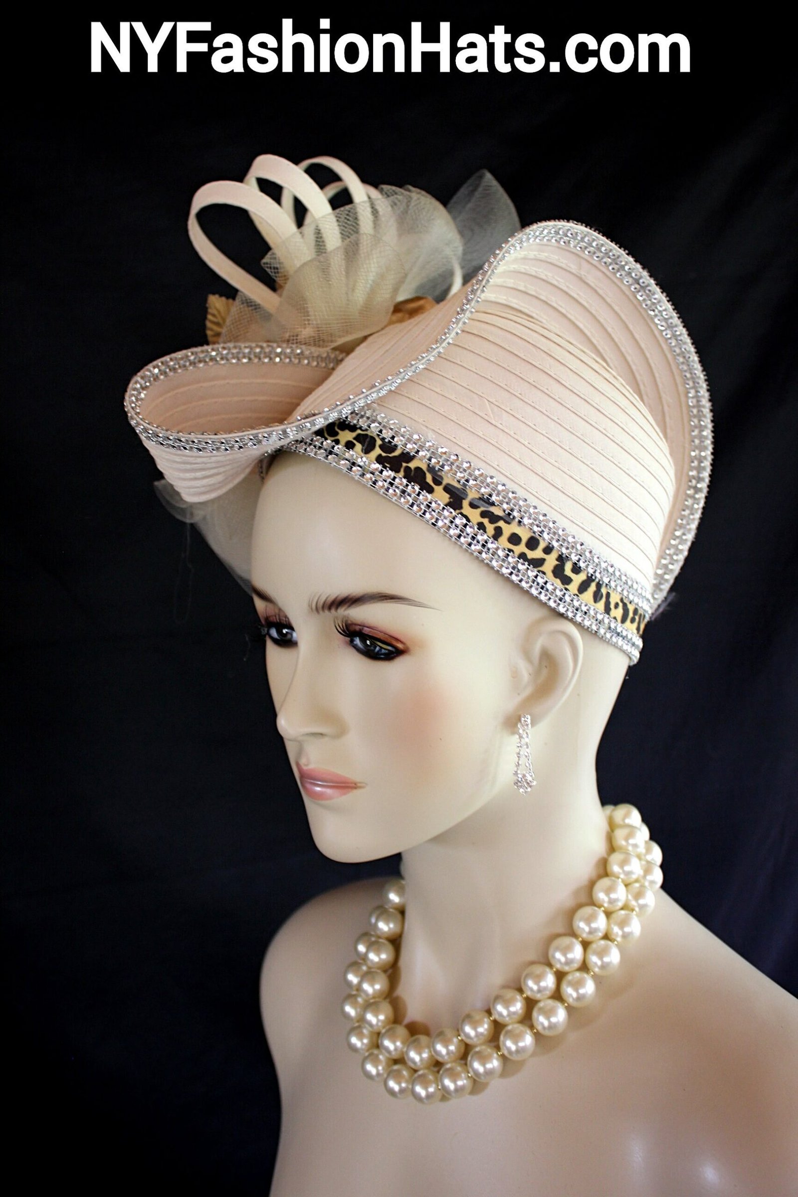 Beige Metallic Gold Copper Satin Formal Hat, Animal Print Hats Women, Haute Couture Designer Hats Women, Avant Garde Hat, Luxury Satin Hats, Church Hats, Hats For Wedding Guests, Mother Of The Bride Hat, Bridal Headpiece, NY Fashion Hats